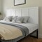 Flash Furniture King White Wooden 4 Panel Adjustable Headboard MG-9708KHB-K-WHT-GG - alternate 1